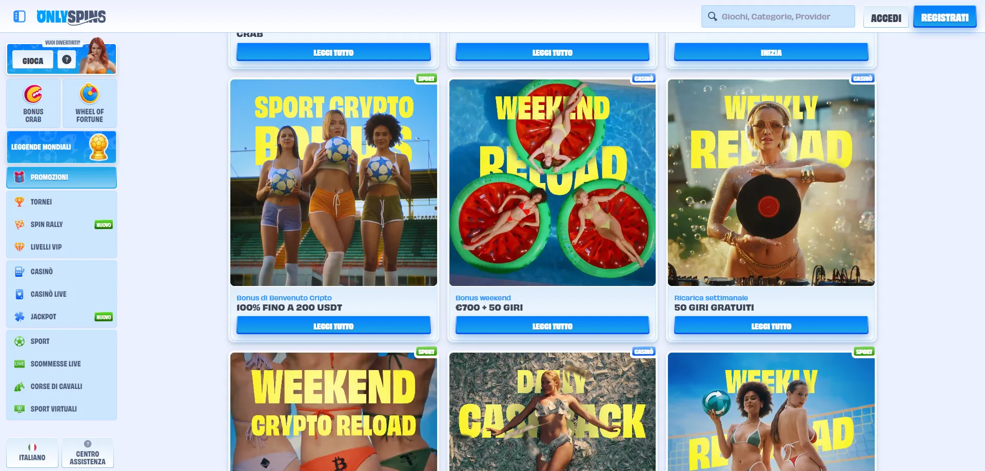 onlyspins-promo2 Caratteristiche Principali di OnlySpins Casinò